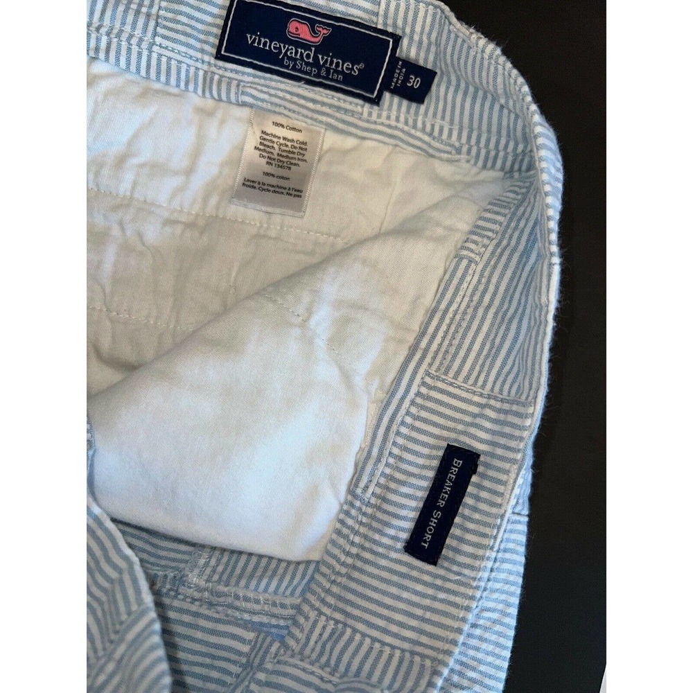 Vineyard Vines Shorts Striped Patchwork Cotton Br… - image 4